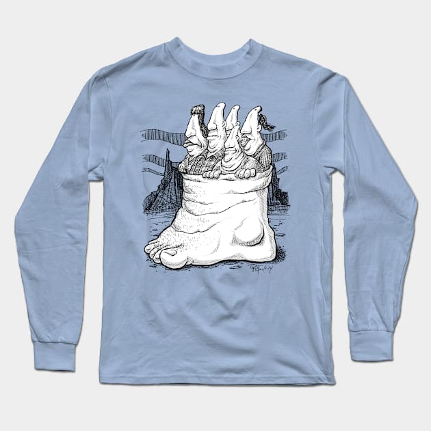 Going By Foot Long Sleeve T-Shirt by Preston11